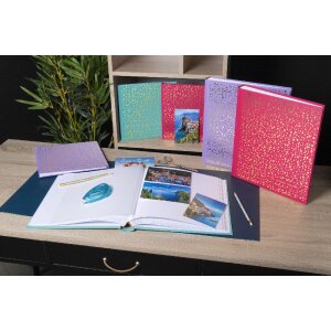 Album foto Exacompta Plum Violet 60 pagini 29x32cm pentru 300 fotografii 10x15 cm