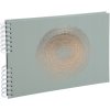 Album spiralat Exacompta 50 pagini 32x22 cm Ellipse verde cu imprimeu aur roz