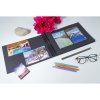 Exacompta 16207E Album foto spirală Palma Blue 50 pagini negru 32x22 cm