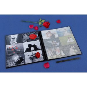 Exacompta 16215E Album foto spirală ME & YOU 32x32 cm 60 pagini negru