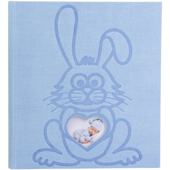 Album foto Exacompta TEDDY 29x32 cm 60 pagini albastru cu motiv de iepure