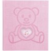 Exacompta 16566E Album foto TEDDY 29x32 cm 60 pagini copertă albă ursuleț roz