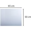 Exacompta 29630E Bloc de scris 50x65 cm flexibil PVC Crystal Transparent