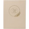 Exacompta 47633E Carte de oaspeți 100 pagini margine aurie Ringflower Design Latte