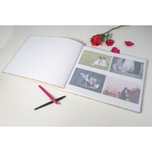 Exacompta 60234E Album cu șurub 40 pagini alb format 37x29cm motiv KRAFT