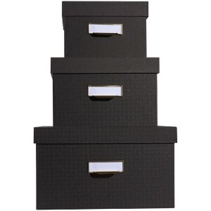 Exacompta 79601E Office by me set cutie 3 piese negru cu...