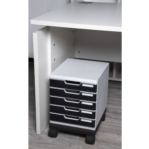 Exacompta 326714D Rotițe pentru cutii de sertare Modulo Negru Office