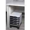 Exacompta 326714D Rotițe pentru cutii de sertare Modulo Negru Office