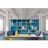 Exacompta 18202SETD Set de 4 dosare pentru reviste MAG-CUBE Bee Blue culori asortate