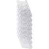 Exacompta 64858D Suport de perete pentru broșuri 8 compartimente A4 vertical transparent cristal