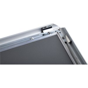 Exacompta 8194358D Rama de perete pentru postere A1 Aluminiu Exacryl argintiu