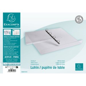 Exacompta 81458D Birou de lectură A3 cu mecanism inelar cristal