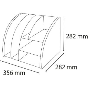 Exacompta 394202D Organizator de birou Bee Albastru Albastru marin Albastru deschis