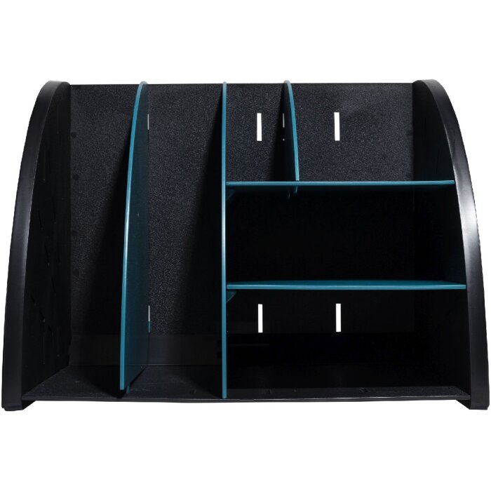 Exacompta 394505D Organizator de birou Neo Deco negru albastru-verde