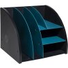 Exacompta 394505D Organizator de birou Neo Deco negru albastru-verde