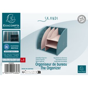 Exacompta 394606D Organizator de birou Skandi Pacific Blue Nude