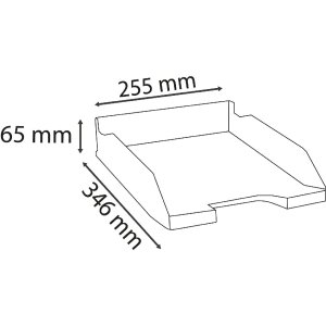 Exacompta 113202SETD Set de tăvi pentru scrisori 4 piese Combo Midi A4+ culori asortate