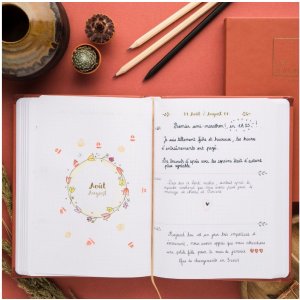 Quo Vadis Life Journal Brown 15x21 cm Clairefontaine Paper