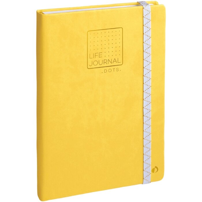 Quo Vadis Life Journal Dots Notebook Yellow 15x21 cm Clairefontaine hârtie