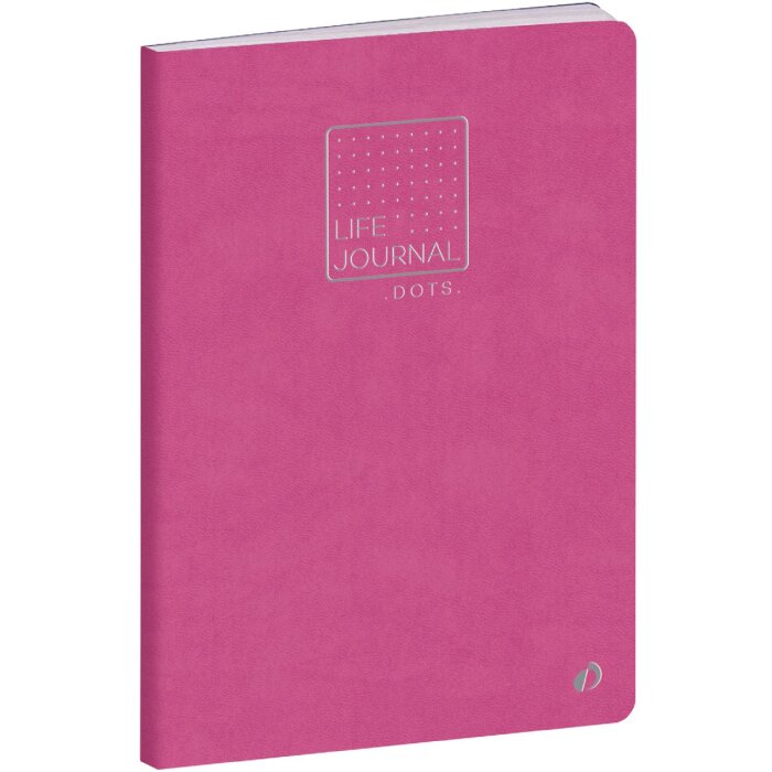 Quo Vadis Life Journal Dots Notebook Roz 15x21 cm Clairefontaine hârtie