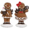 Clayre & Eef 6PR4306 Decorațiune om de turtă dulce set de 2 2x2x5 cm