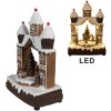 Clayre Eef 6PR4312 Casă de turtă dulce LED Muzică Decorațiune de Crăciun 20x11x27 cm Brown