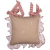 Clayre Eef GBB25 Husă de pernă 40x40 cm Brown Casă de turtă dulce Bumbac Stil țară