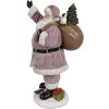 Clayre & Eef Moș Crăciun Figurină roz 43 cm Polyresin Decorațiune de Crăciun