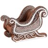 Clayre Eef Crăciun decorare figura sanie turtă dulce arata 20x12x15 cm maro