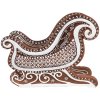 Clayre Eef Crăciun decorare figura sanie turtă dulce arata 20x12x15 cm maro