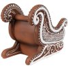 Clayre Eef Crăciun decorare figura sanie turtă dulce arata 20x12x15 cm maro