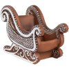 Clayre Eef Crăciun decorare figura sanie turtă dulce arata 20x12x15 cm maro