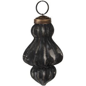 Clayre & Eef 6GL4693 Pom de Crăciun Bauble negru gri...