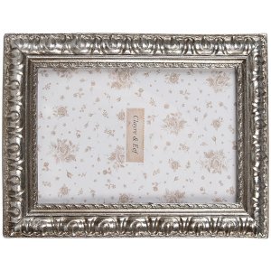 Clayre & Eef Picture Frame 10x15 cm Argint Design boem