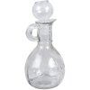 Clayre & Eef 6GL4898 Carafă din sticlă Ø 8x15 cm 175 ml transparentă stil retro