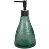 Clayre & Eef 6GL4900GR Distribuitor de săpun din sticlă verde Ø 9x19 cm 400 ml