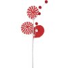 Clayre & Eef 65860 Decorațiune Lollipop roșu-alb 12x1x42 cm