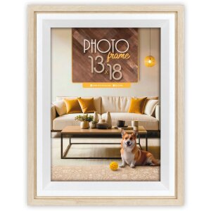 Rama foto ZEP Bologna crem 18x24 cm MDF aspect lemn geam...