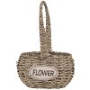 Clayre & Eef 65715 Set coș 2 bucăți Seagrass Flower 20x16/28x16 cm