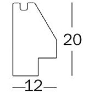 Walther Silhouette cadru din lemn 18x24 cm fag spălat sticlă transparentă