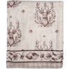 Clayre & Eef GTW60-1 Plaid Bej Maro 130x180 cm Stil rustic