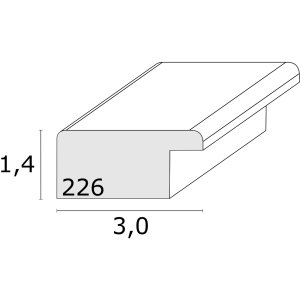 Deknudt S226K4 Cadru de imagine din lemn roșu 10.0 x 15.0 cm