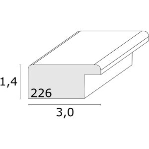 Deknudt S226K4 Cadru de imagine din lemn roșu 20.0 x 30.0 cm