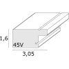 Deknudt S45VD1 ramă foto din plastic argintiu 29,7 x 42,0 cm