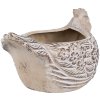 Clayre & Eef 6TE0542L Ghiveci de flori pui bej maro 26x16x15 cm