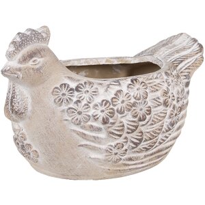 Clayre & Eef 6TE0542M Ghiveci de flori Pui Stoneware...