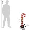 Clayre & Eef 5MG0047 Decorațiune Candy Cane Roșu Alb 91 cm