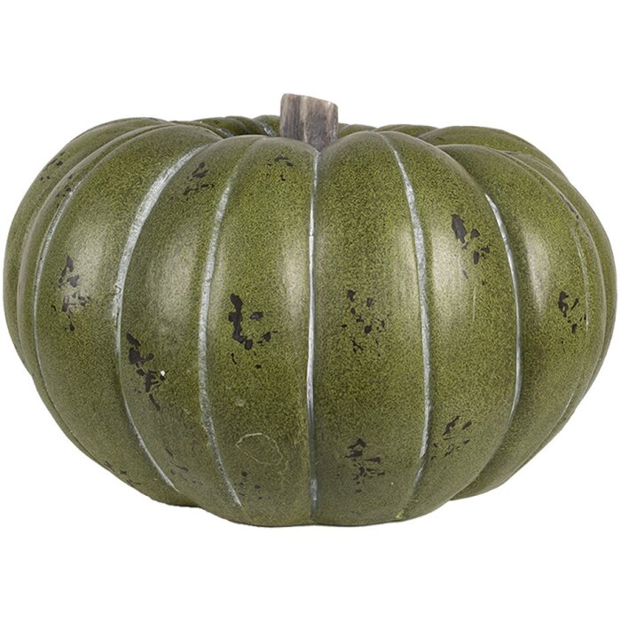 Clayre & Eef 6MG0046 Dovleac decorativ verde gri Ø 35x21 cm Oxid de magneziu