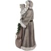 Clayre & Eef 6PR4282 Moș Crăciun Figura decorativă gri 22x18x40 cm Clasic