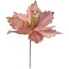 Clayre & Eef 65825 Decorațiune de Crăciun Floare roz aur Ø 24x27 cm Plastic